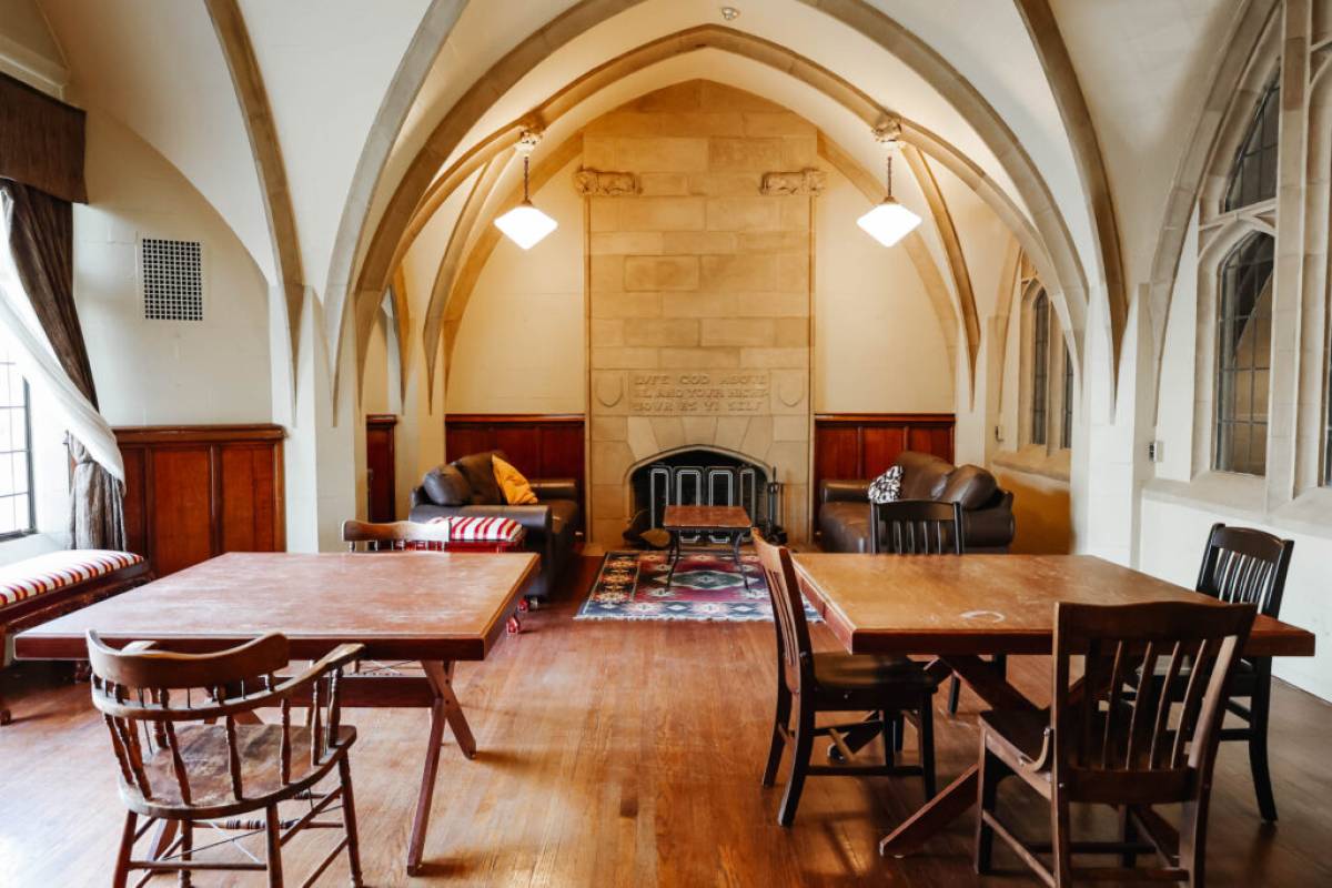Knox residence common room.