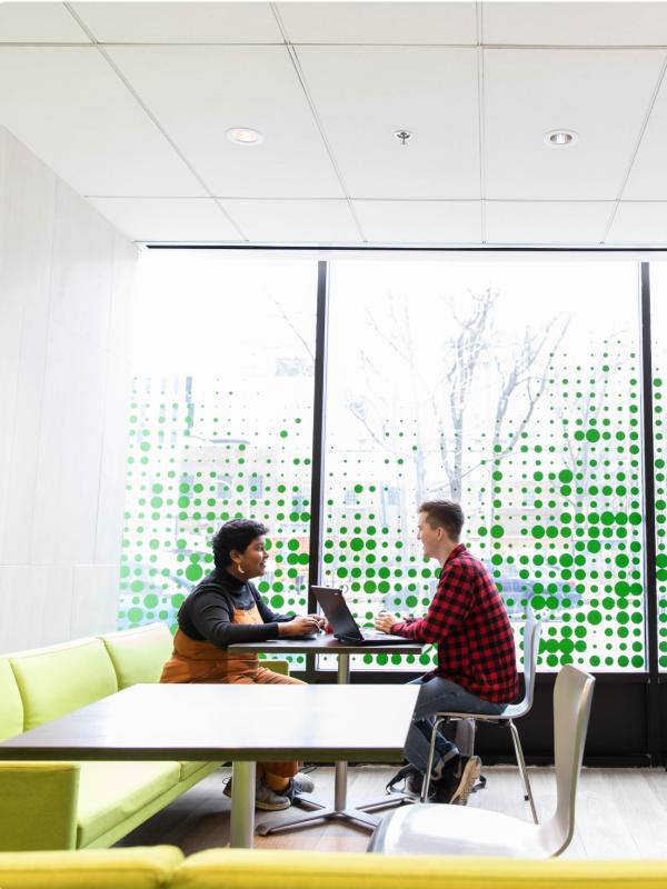group of students in a study room