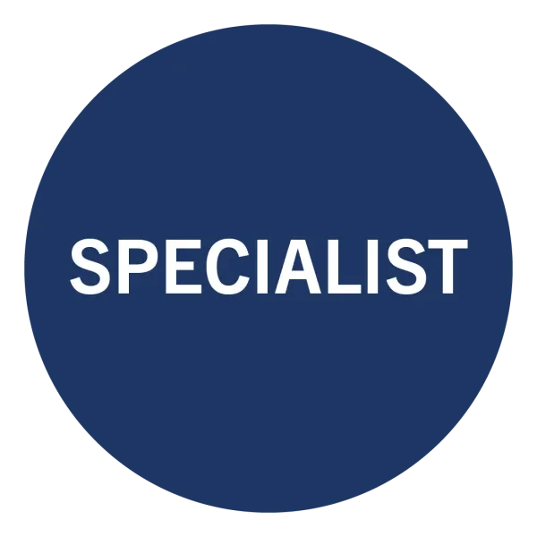 Whole circle with "specialist" written in the middle.
